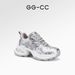 Hardcore Strength GGCC Autumn Trendy Cool Silver Thick-Soled Height-Increasing Dad Women's Casual Sports Shoes_vogvips.com