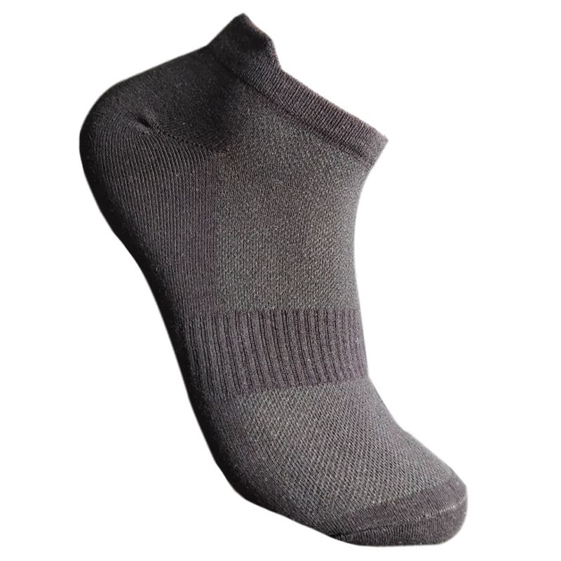 Summer thin socks men's mesh sports socks ear lifting cotton socks black and white solid color men's boat socks breathable men's socks New_vogvips.com
