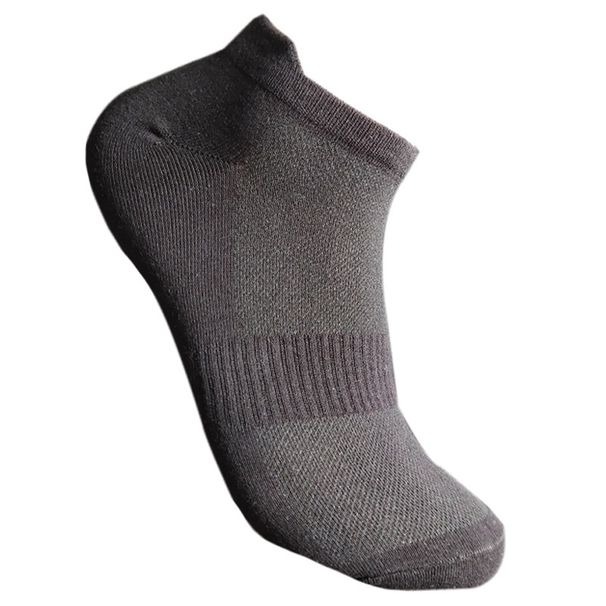 Summer thin socks men's mesh sports socks ear lifting cotton socks black and white solid color men's boat socks breathable men's socks New_vogvips.com