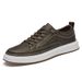 New Genuine Sneakers For Men, Autumn Casual Korean Style Trendy Leather Shoes, Simple White Versatile Men's Shoes_vogvips.com