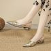 2026 Summer New Sandals, Foreign Trade, Unique Low Heel, Pointed Open Back, Closed Toe, European And American Style_vogvips.com