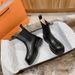 Classic Black Leather Platform Ankle Boots: Women's Autumn Winter Short Boots With Elastic Side Panel, Lightweight For Daily Use_vogvips.com