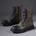 European Warm Series Western Cowboy Workwear Fashion Long Men's Motorcycle Zipper Martin High-top Boots_vogvips.com