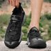Men's Mesh Shoes Summer Breathable Hollow-Out Slip-On Sandals Lightweight Closed-Toe Outdoor Non-Slip Beach Shoes_vogvips.com