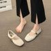 Xiaoxiang French Retro Spring And Autumn Mary Jane Shoes Women's Head Skirt Flat-soled Single Shoes Light Mouth_vogvips.com