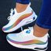 SHLIANG New Women's Colorful Running Sneakers Fashion Women Vulcanized Lightweight Female Platform Shoes Zapatillas De_vogvips.com
