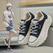 Women's Thick-soled Dad 2026 New Spring Versatile Sports Casual Korean Style White Lightweight Student Running Shoes_vogvips.com