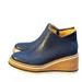 Large Size Wedge Heel Short Boots Women's Chunky Heel Ankle Boots With Side Zipper Round Toe Casual Slip-On Boots For Fall Winter_vogvips.com