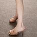 Patent Leather High Heel Sandals - New Summer Collection, Versatile Stiletto Heel, Square Toe, Open Toe, Sexy Outdoor Wear, Thong Sandals_vogvips.com
