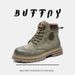 Martin Boots Short Boots Frosted Tooling Vintage Rhubarb Boots Vintage Boots_vogvips.com