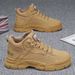Men's Shoes Breathable High-top Martin Boots Men's Non-slip And Wear-resistant Outdoor Tooling Shoes Labor Insurance Shoes Men's_vogvips.com