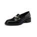 Soft Leather Chunky Heel Loafers For Women, Spring And Autumn, British Style, Unique Dign, Round Toe Slip-on Retro_vogvips.com