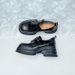Spring 2025 New Small Height Boosting Black Deep Mouth Single With Sponge Cake Round Head Thick Bottom Leather Le Fu_vogvips.com