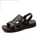 Men’s Shoes New Top Layer Cowhide Men's Sandals Men's Genuine Leather Beach Shoes Casual Men's Shoes Slippers_vogvips.com