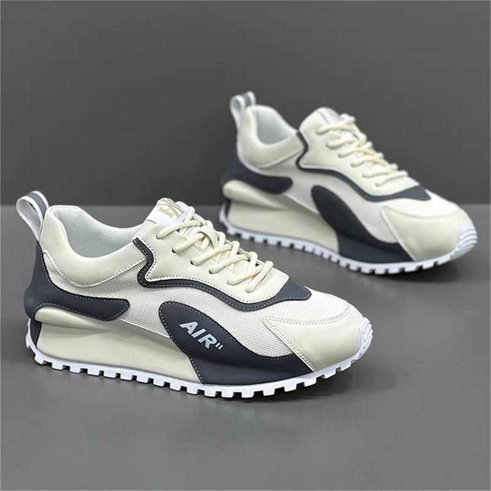 Men's Sneakers 2025 New Breathable Trendy Mesh All-Match Thick-Soled Heightened White Sports Casual Old Running Shoes_vogvips.com