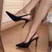 3526 European And American Style Sexy Pointed Toe High Heels Elegant Satin Shallow Mouth Single For Women Hollow Back_vogvips.com