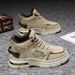 Autumn Men's Breathable High-Top Work Shoes, Trendy Versatile Thick-Soled Non-Slip Casual Ankle Boots, Labor Protection_vogvips.com