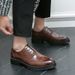 Large Business Dress Thick Sole Heightened Leather 38-46 Lace Up British Style Groom Wedding Shoes Men's_vogvips.com