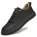 Men's Shoes Board Shoes Men's Cowhide Hollowed Out Breathable Trendy Lace-up Retro Men's Casual Shoes Cloth_vogvips.com