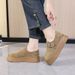 Women's Shoes Retro Platform Shoes, Autumn And Winter, Versatile And Trendy, Fleece Lined, Height Increasing, Women's Single Shoes._vogvips.com