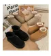 Free Shipping Women's Platform Anti-Slip Snow 2025 Fall Winter New Design Fur-Lined Thick Warm Cotton Boots Brown Black_vogvips.com