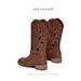 Miss Valunen Summer New Hollow Western Cowboy Round Toe Low Heel Long Boots For Women_vogvips.com