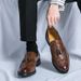 New Fashion Genuine Leather Tassel Business Casual Loafer Shoes For Men Black Business Formal Leather Shoes For Daily Office Casual Men's Shoes For Dr_vogvips.com