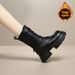 【Top Grain Leather】Lined Martin Boots Women's 2025 Winter New Arrival Genuine Thick Heel Mid-Calf Riding Boots_vogvips.com