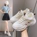 All-purpose Shoes - Women's White Sneakers. 2026 Spring-autumn New Style. Thick-soled Sports Shoes._vogvips.com