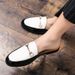 2024 Spring Summer Breathable Closed Toe Men's Backless Half Slippers Genuine Leather Lazy Sandals For Men_vogvips.com