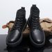 2025 Autumn Men's Martin Mid-Calf Leather Outdoor Work British Style Black Boots Thick Sole Lace-Up_vogvips.com
