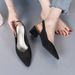 Princess Closed Toe Chunky Sandals Plus Size Women's Shoes Woven Soft Sole One Strap Fashion Fly Weave Mid High Heel_vogvips.com