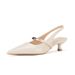 Qianluhui Fashionable Patent Leather Low-Heel Pointed-Toe Sandals Elegant Ladies, Thin Heel, Comfortable For Commuting_vogvips.com