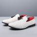 Suitable For All Seasons Trend Breathable Slip-On Loafers Casual Single Men's Leather Shoes Summer Non-Smelly Feet_vogvips.com