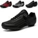 New Flyknit Lock Shoes Road Bike Cycling Shoes Men's Mountain Bike Reflective Assist Hard Bottom Bicycle Lockless Leisure_vogvips.com