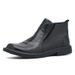 European Warm Series Winter Ankle With Zipper For Men, British Style Casual Slip-On Leather Boots_vogvips.com