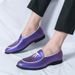 Suitable For All Seasons 2025 New Fashion Large Size 46 Tassel Loafers Men British Korean Style Hairstyle Leather Shoes_vogvips.com
