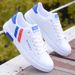 Spring New White Casual Sports Teenagers Low Top Flat Men's Trendy Shoes_vogvips.com
