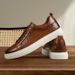 Casual Men's Leather Shoes New Comfortable And Trendy Styles Outdoor Fashion Party Daily Leisure Youth Black Board Shoes_vogvips.com
