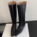 Niche Slimming Long 2024 Britih Style Height Increaing Square Toe Wedge Heel Over-the-Knee Petite Fahion Women'_vogvips.com