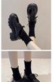 Thick-soled Small Leather Shoes, Women's New Year's Skirts, Single Shoes_vogvips.com