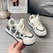 Girls' Casual Skate Shoes – Lightweight & Soft Rubber Sole, Breathable PU Sneakers For Kids (Pink/Black, Low-Top Lace-Up)_vogvips.com