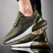 Big Size Sneakers For Men Lightweight Breathable Running Walking Male Footwear Soft Sole Lace-up Shoes_vogvips.com