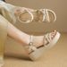 Roman-style Women's 2026 New Summer Model, One-strap Fairy-style Fashionable Versatile Sandals For Women To Pair With_vogvips.com