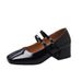 2025 Summer New Elegat Chuky Sigle Shallow Mouth Versatile Double Buckle Strap High Heel Small Leather Shoes For_vogvips.com