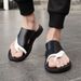Men's Flip Flops For Summer Wear, Soft Soled, Clip On, Non Slip Men's Durable Beach Sandals, Comfortable_vogvips.com