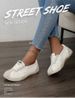 New 2025 Summer New Sporty White Sneakers Breathable Women's Lace-up Low-top Casual Shoes_vogvips.com