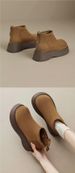 Versatile Snow Boots For Women 2025 Winter New Thick-soled Cotton Shoes With Fleece Burken Ankle Boots_vogvips.com