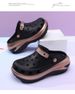 Women's Casual High Heeled Clogs EVA Platform Summer Slippers Non Slip Outdoor Couple Sandals Height Increasing Odor Resistant_vogvips.com