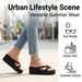 2026 Summer New Women's Cool Slippers Small Height Increase Bottom Non-slip Clip Foot Flip-flops Slope Bottom Student Wear_vogvips.com